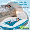 CHERIMOR Inflatable Toddler Travel Bed with Safety Bumpers & Electric
