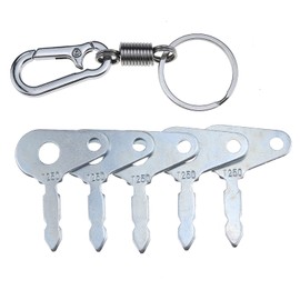 ZTUOAUMA 5X Ignition Keys Part T250 for Massey Ferguson 231 Tractor Harvester Case New Holland Skytrak 960128M91 312305 3813361M1 54330767 47126499 1695447M1 D1NN11603B 5170782 E7NN11603AA