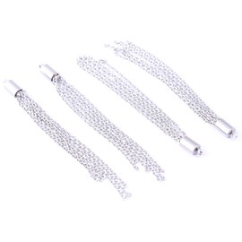 Reidgaller 20pcs Stainless Steel Chain Earring Tassels for Jewelry Making Supplies DIY Pendant Necklace Accessories