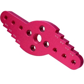 Yakamoz 5PCS Self Centering Straight Hole Drilling Positioner, 2-In-1 Aluminum Alloy Self Centering Dowelling Jig Locator Marking Centre Scriber Line for Woodworking