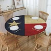 Ykklima Elastic Edged Round Fitted Table Cover - Texas Lone