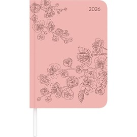 Lady Journal Deluxe Salmon 2026 - Taschen-Kalender A6 (10,7x15,2 cm) - Tucson Einband - mit Motivprägung - Weekly - 192 Seiten - Alpha Edition