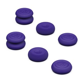 Skull & Co. Skin, CQC and FPS Thumb Grip Set, Joystick Cap, Analogue Stick Cap for Steam Deck/Steam Deck OLED and ROG Ally/ROG Ally X - Galactic Purple, 3 Pairs (6 Pieces)