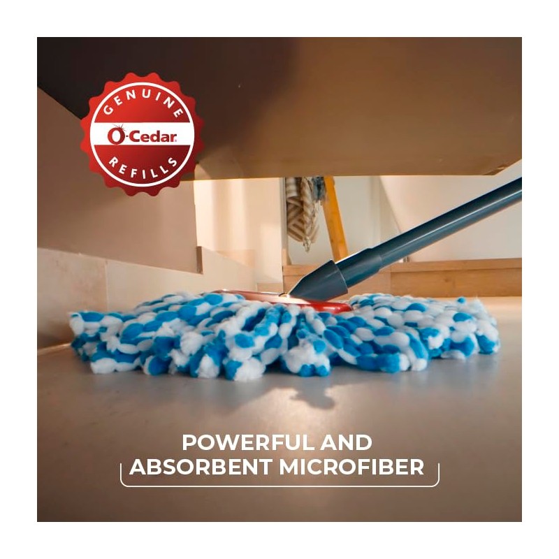 O-Cedar RinseClean Microfiber Spin Mop & Bucket Floor Cleaning System