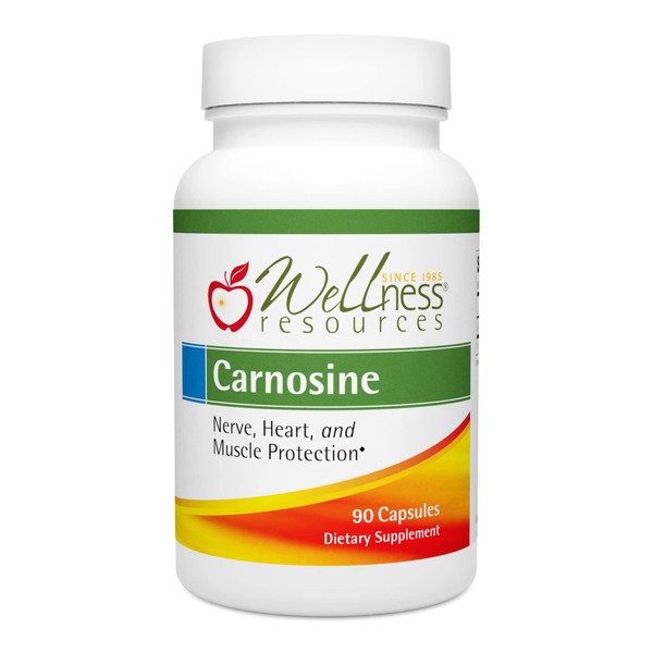 Carnosine - 500 mg Pure L-Carnosine, 90 Veggie Capsules