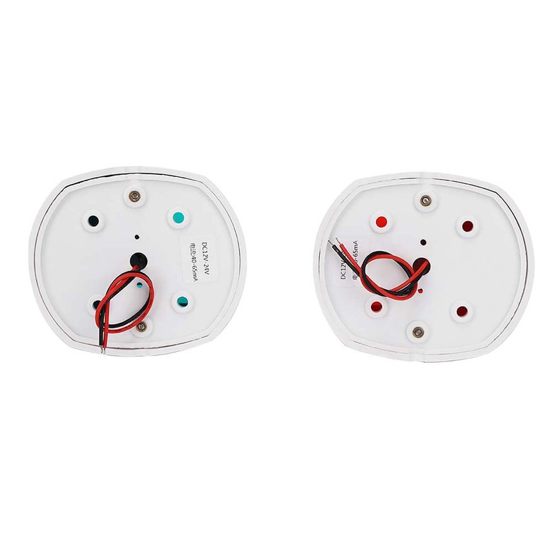 Pair of Signal Lamp Spherical Red Green LED Waterproof Boat