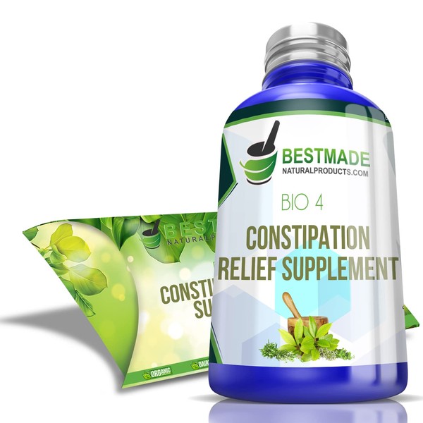 Constipation Relief Supplement Bio4 for Occasional Irregularity, Hard Stools and Bloating, No Cramping Gentle Enough for the Whole Family, Supports Colon Function May Help with Symptoms of IBS