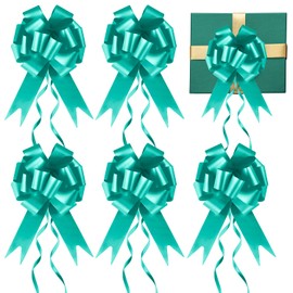 Prmape Pack of 30 Gift Bows Deep Green Bow Wedding Gift Christmas Green Car Bows for Wedding Birthday Gift Wrapping Car Decoration Bags Sugar Bags