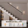 Aoceley Indoor Modern Led Aluminum Wall Sconces,18W 5CCT 3000K-6000K Dimmable