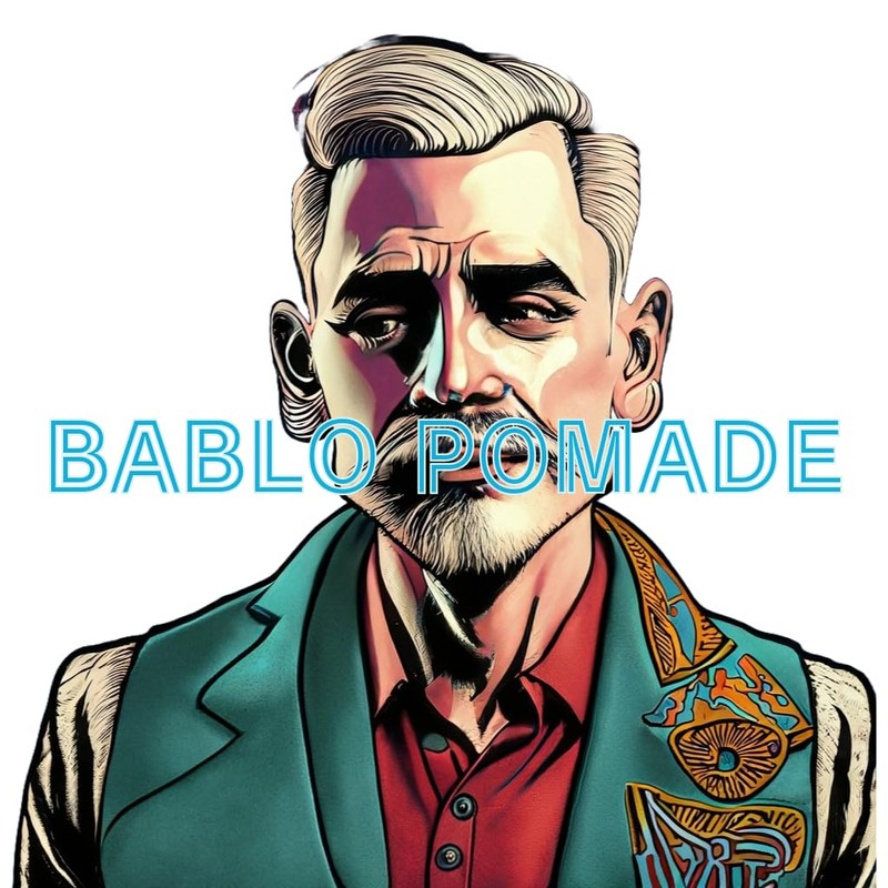 Babro Pomade Gel Comb Comb & Hair Brush & Original