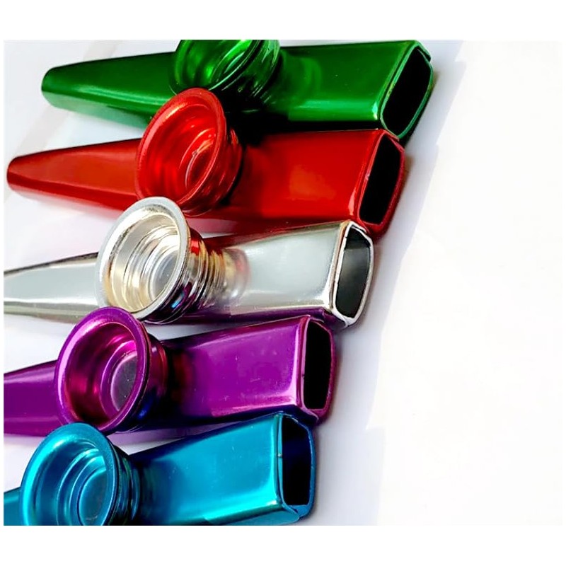 Kazoo Aluminum Kazoo Musical Instrument for Nosing and Party Accompaniment,