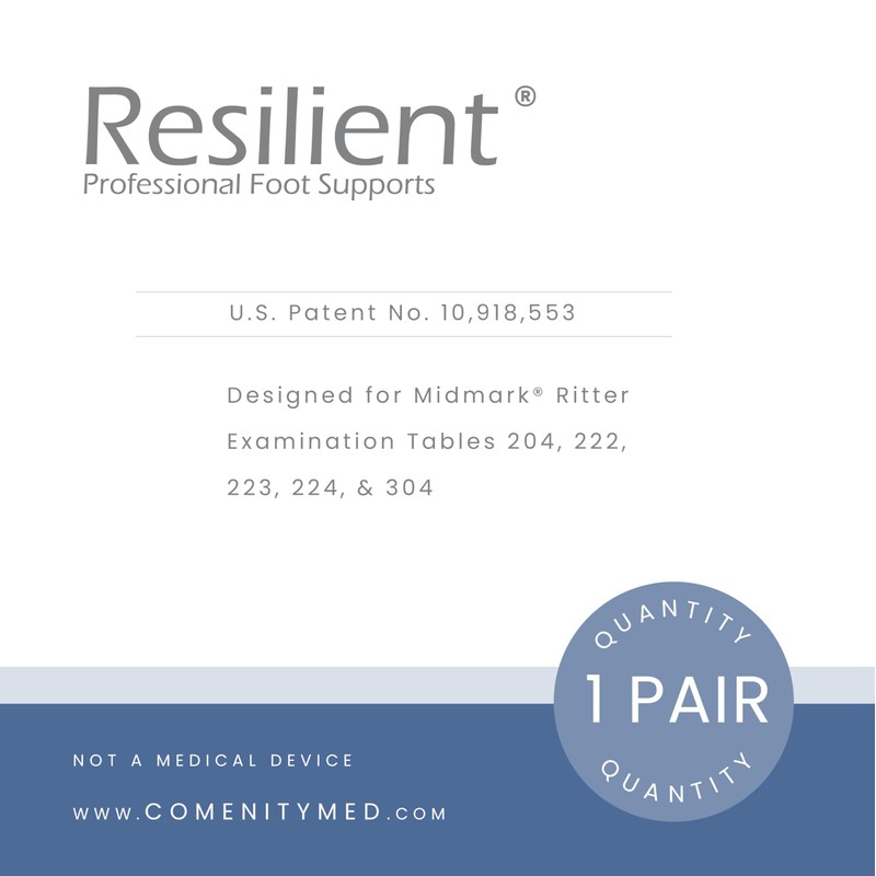 comenityMED Exam Table Stirrup Covers - Resilient Professional Foot Supports