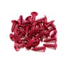 sourcingmap 30pcs 5mm Red Motorcycle Cross Head Self Tapping Bolts