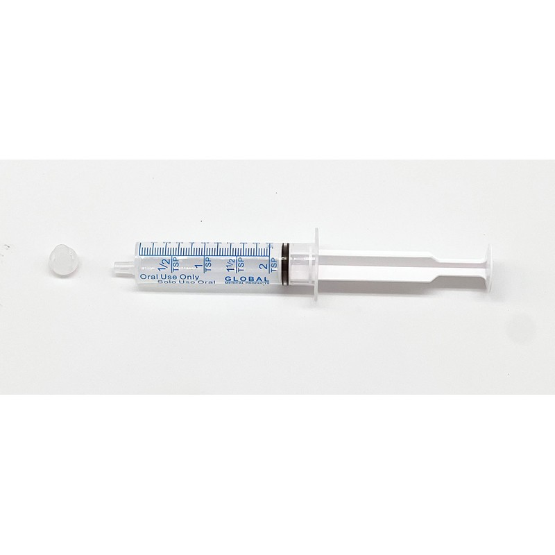 10ML UltraFlo Oral Syringe with Cap - Eccentric Tip -