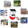 EverNary Solar Strobe Alarm Light with Motion Sensor Siren Outdoor
