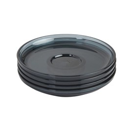 HuskeeRenew 3oz Espresso Saucer 4 Pack - Smoke