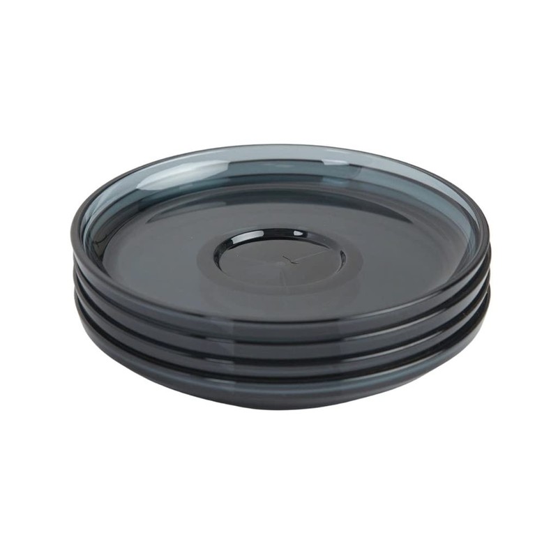 HuskeeRenew 3oz Espresso Saucer 4 Pack - Smoke