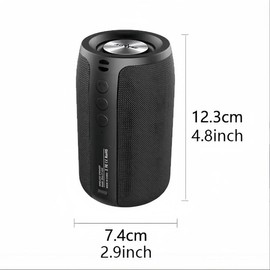 ZEALOT Portable Wireless Speaker, 1800mAh Rechargeable Waterproof Speaker with Lanyard, Wireless Bluetooth-compatible Speaker for Home, Bedroom, Outdoor, Camping, Hiking, Audio