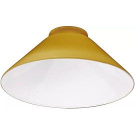 Amber Glass Cone Shade with 2.25 Inch Fitter
