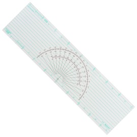 Westcott Course Protractor Plotter Ruler, 15", Transparent (P-72)