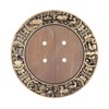 QANYEGN Round Shape Brass Cabinet Handle, Chinese Style Retro Round