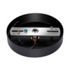 ZOOSSI 5 Inches Steel Light Canopy Kit, Black Ceiling Canopy