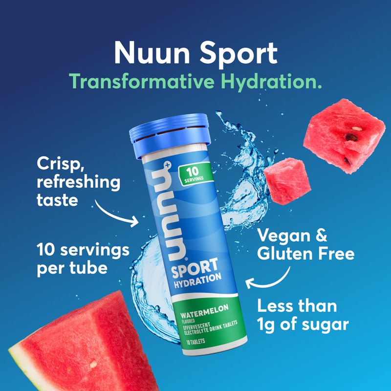 Nuun Sport Electrolyte Tablets with Magnesium, Calcium, Potassium, Chloride &