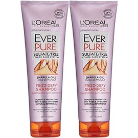 L'Oréal Paris EverPure Sulfate Free Frizz Defy Shampoo, 8.5 Ounce (Pack of 2)