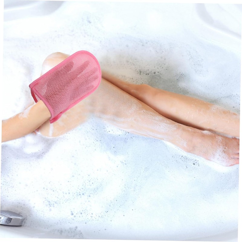 Hemobllo Guantes Exfoliantes de Baño 2 Piezas para Ducha y