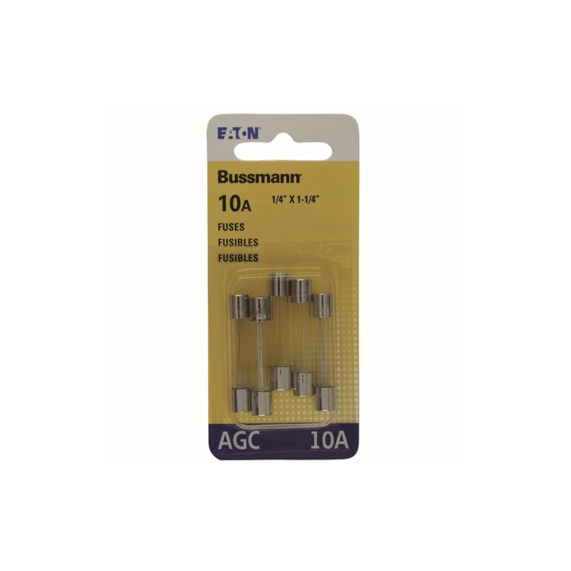 Bussmann AGC-10-R AGC Series Fuse, Fast Acting, 10 Amp, 250V,