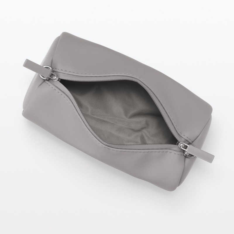 Mujin Ryohin Freely combinable storage case, cylindrical type Medium Gray/Diameter