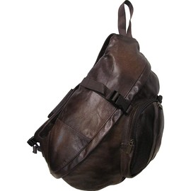 APC Leather Cross Body Sling Bag (#1519-3)-Brown