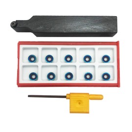 5/8" Lathe Turning Holders Lathe Turning & Profiling Tool Holder with RPMT08T2 Round Inserts Carbide Turning Inserts for Hardened Steel (5/8" Holder with RPMT08 Inserts)