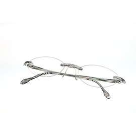 【軽量老眼鏡】エアリーダーソレイユ 紫外線99％以上カット アイマジン (度数+1.00, ブラックストライプ)