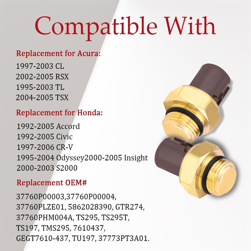 Radiator Coolant Fan Switch, Switch coolant Temperature Sensor, Water Temperature