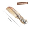 Healeved 4 Pcs Beard Shaping Comb Handmade Ox Horn Hair