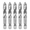 sourcing map 5pcs Combination Drill and Tap Bits, Metric M8