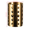 HAOHIZE Gold Stainless Steel Utensil Holder, 3.9 x 5.9in Multifunctional