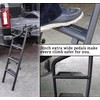POKIAUTO Universal Foldable and 360° Rotatable Tailgate Ladder for Pickup