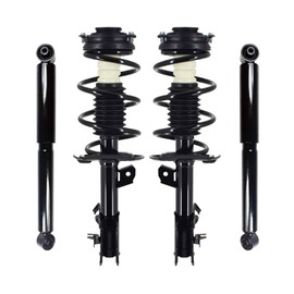 PM Auto Set 4 Front Quick Complete Strut-Coil Spring-Rear Shock For 2008-2012 Nissan Rogue L4 2.5L AWD