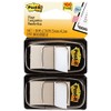 Post-it : Standard Tape Flags in Dispenser, White, 100 Flags