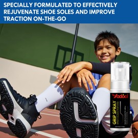 Yadool Sports Shoe Grip Spray, Provides Traction and Rejuvenates Soles, Multipurpose Grip Spray for Cleaning and Improving Basketball Shoe Grip - Anti Slip & Performance Enhancer - 3.37 Fl Oz