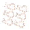 100Pcs Paper Clips Cute Bunny Shape Electroplating Process Lightweight Portable
