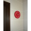 Ikeda 53085 Mini Plain Quartz Wall Clock, Red