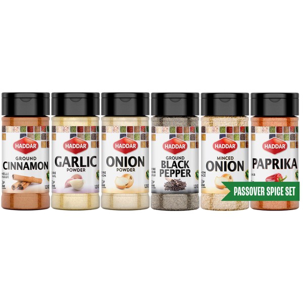 Haddar Haddar Passover Spice Set, 6 Essential Spices, 1.23 oz