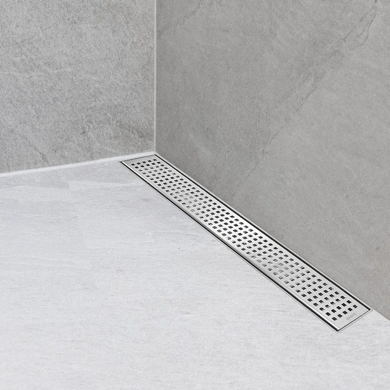Neodrain 18-Inch Brushed Linear Shower Drain,Stainless Steel Linear Drain with