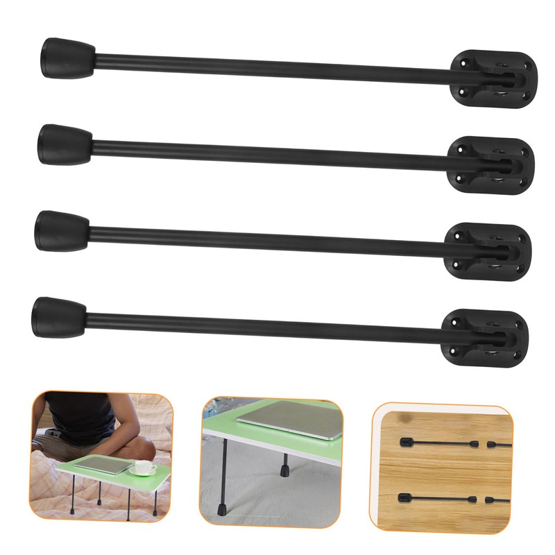 Operitacx 1 Set Folding Dining Table Legs, Cabinet Legs, Height-Adjustable,