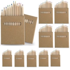 noTrash2003 Sustainable wooden coloured pencils according to EN71-3 and EN71-1 certified in sets of 12 coloured pencils as a party bag also for restaurants or hotels in a sustainable cardboard case (20)