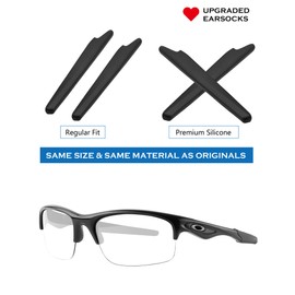 Replacement Earsocks for Oakley Bottle Rocket OO9164 Sunglass - Gray + Yellow