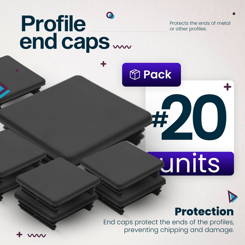 DOJA Barcelona | Profile End Caps | 41 x 41